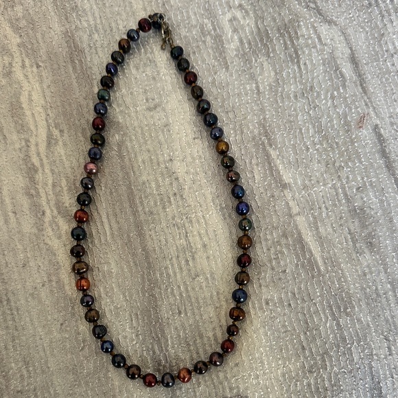 Multicolor Pearl Necklace - Picture 4 of 8